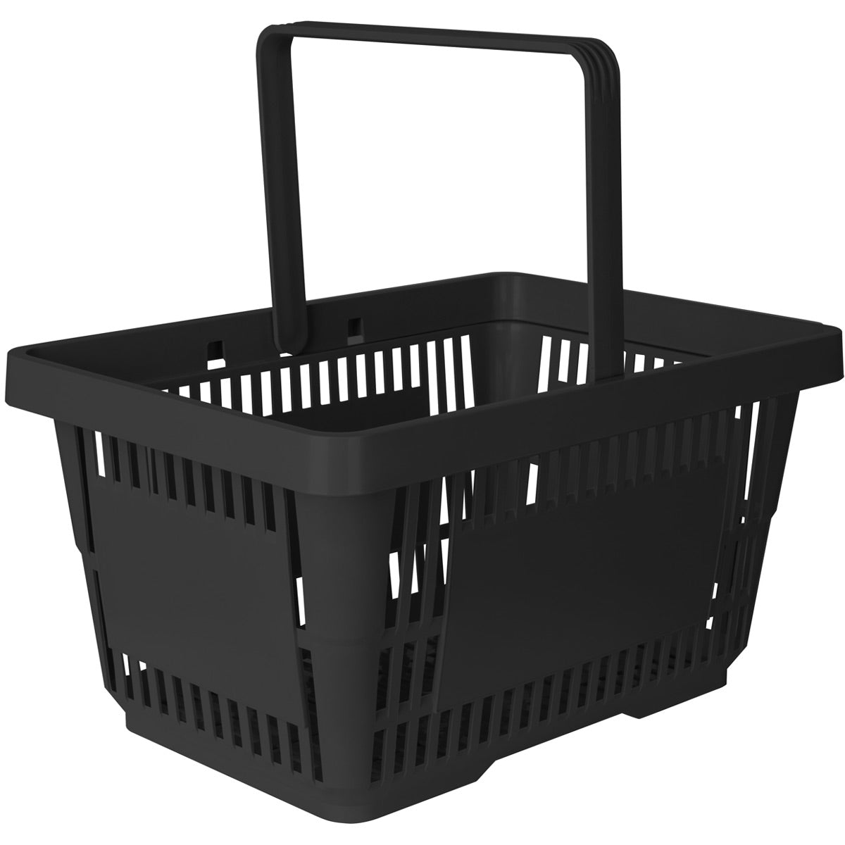 Indkøbskurv 20L sort