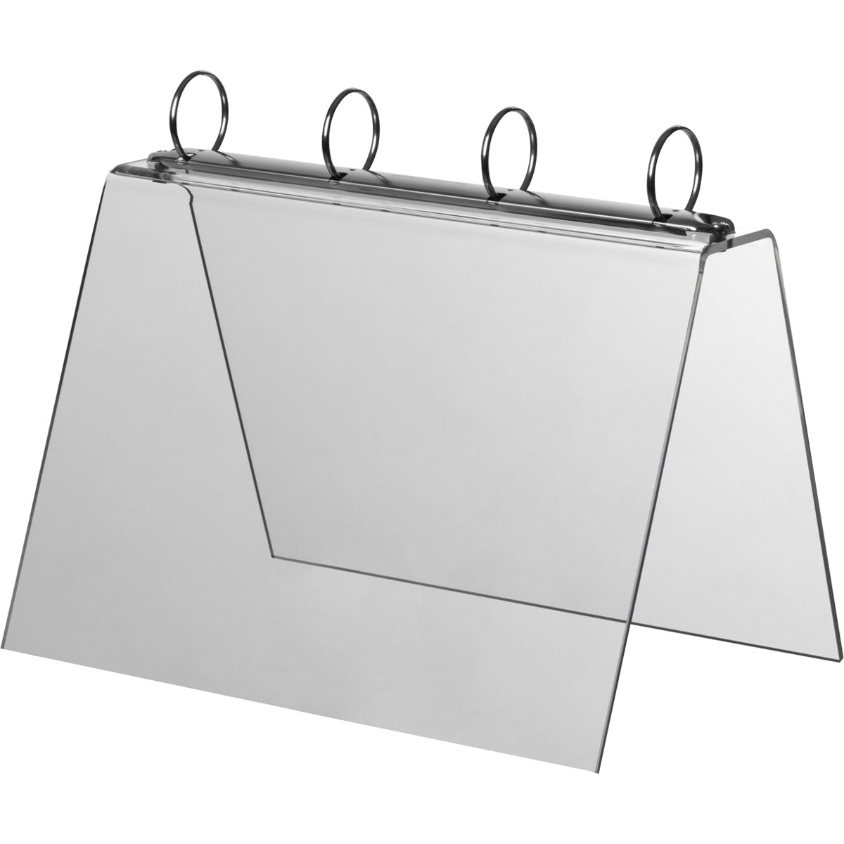 Flipover teltdisplay A4 glasklar