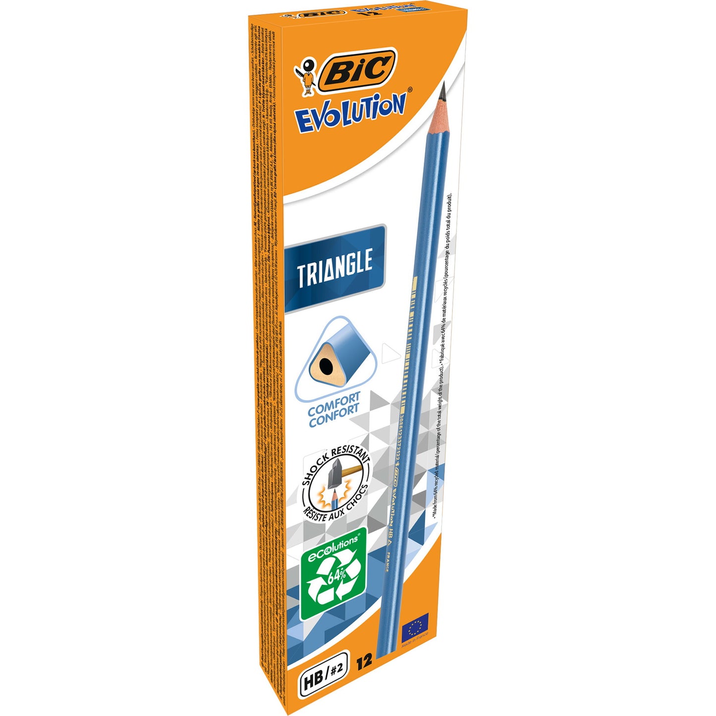 BIC Evolution blyanter HB blå 12stk
