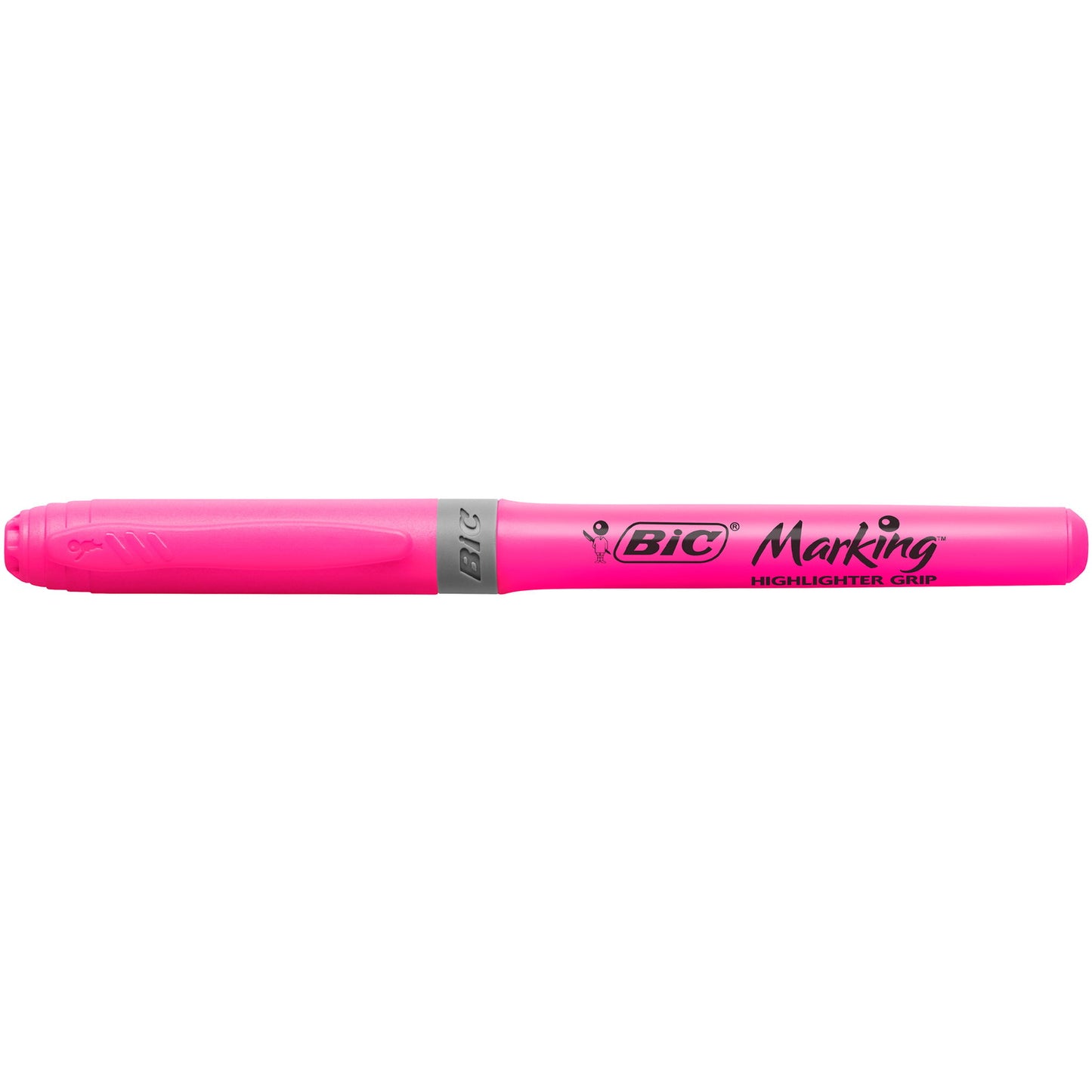 BIC Grip tekstmarker m/skrå spids pink 12stk