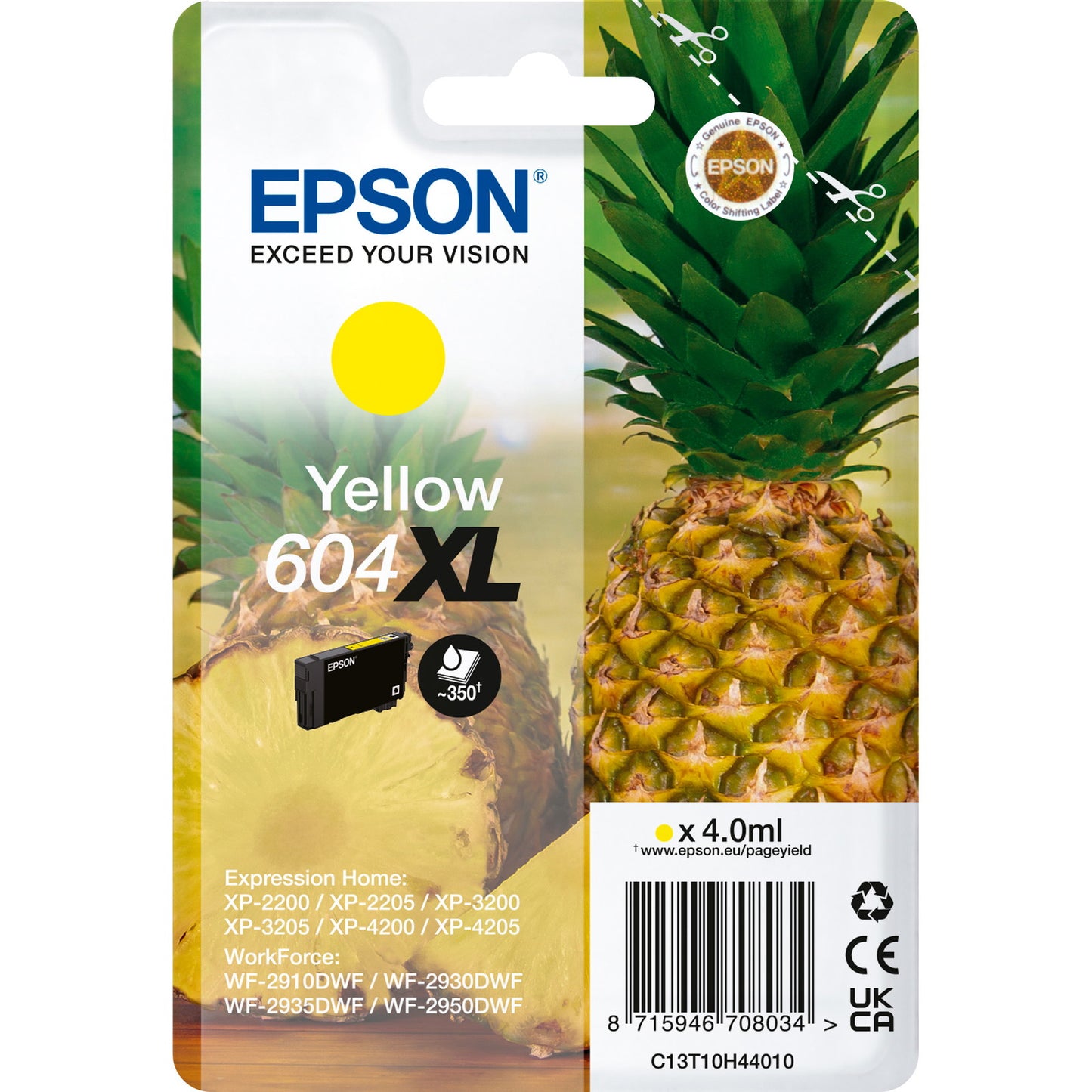 Epson 604XL blækpatron gul
