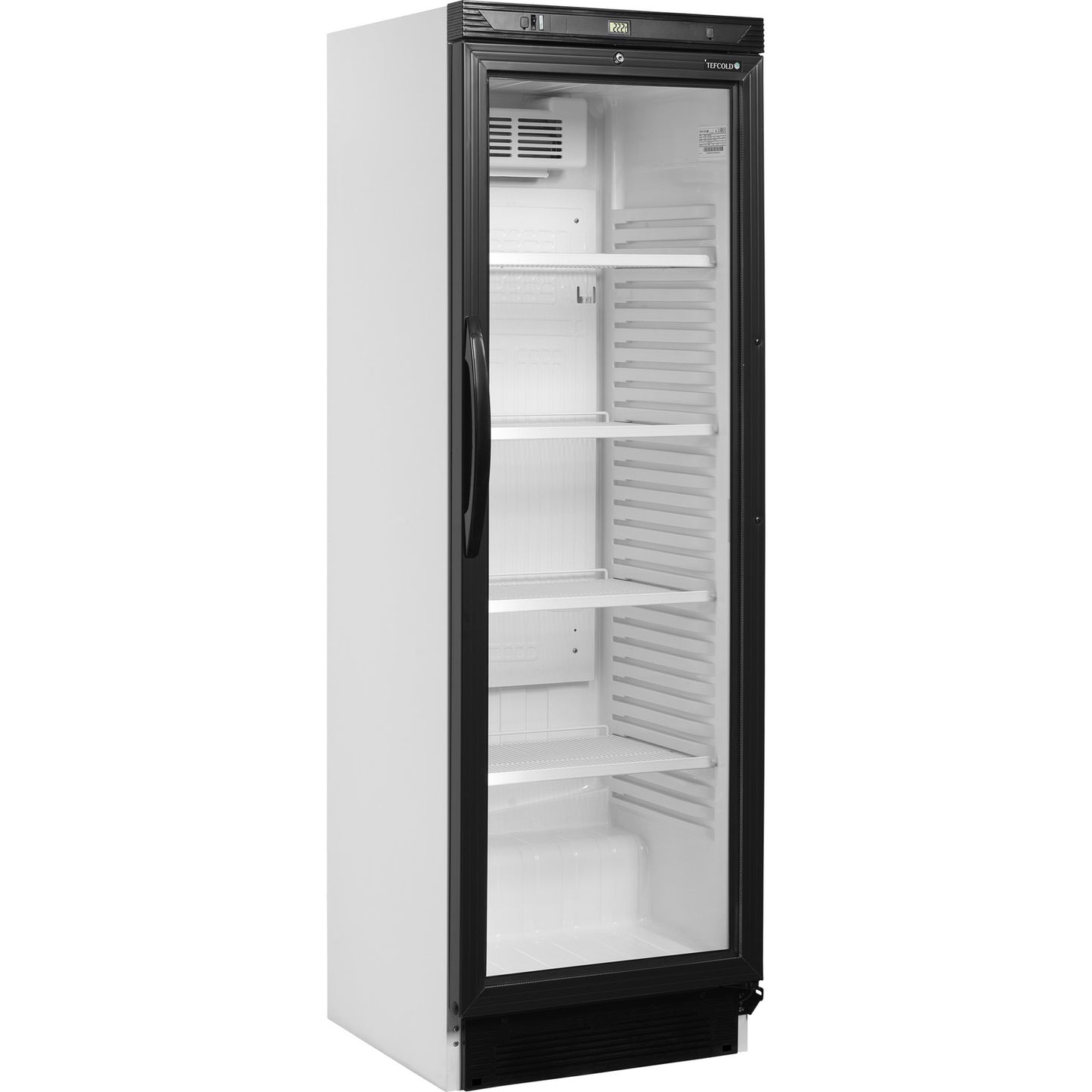 Tefcold CEV425 flaskekøleskab højrehængt dør 372L hvid
