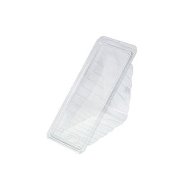 Sandwichbakke 185x78x85 mm til 4 skiver med Låg PET Klar,5 pk x 100 stk/krt