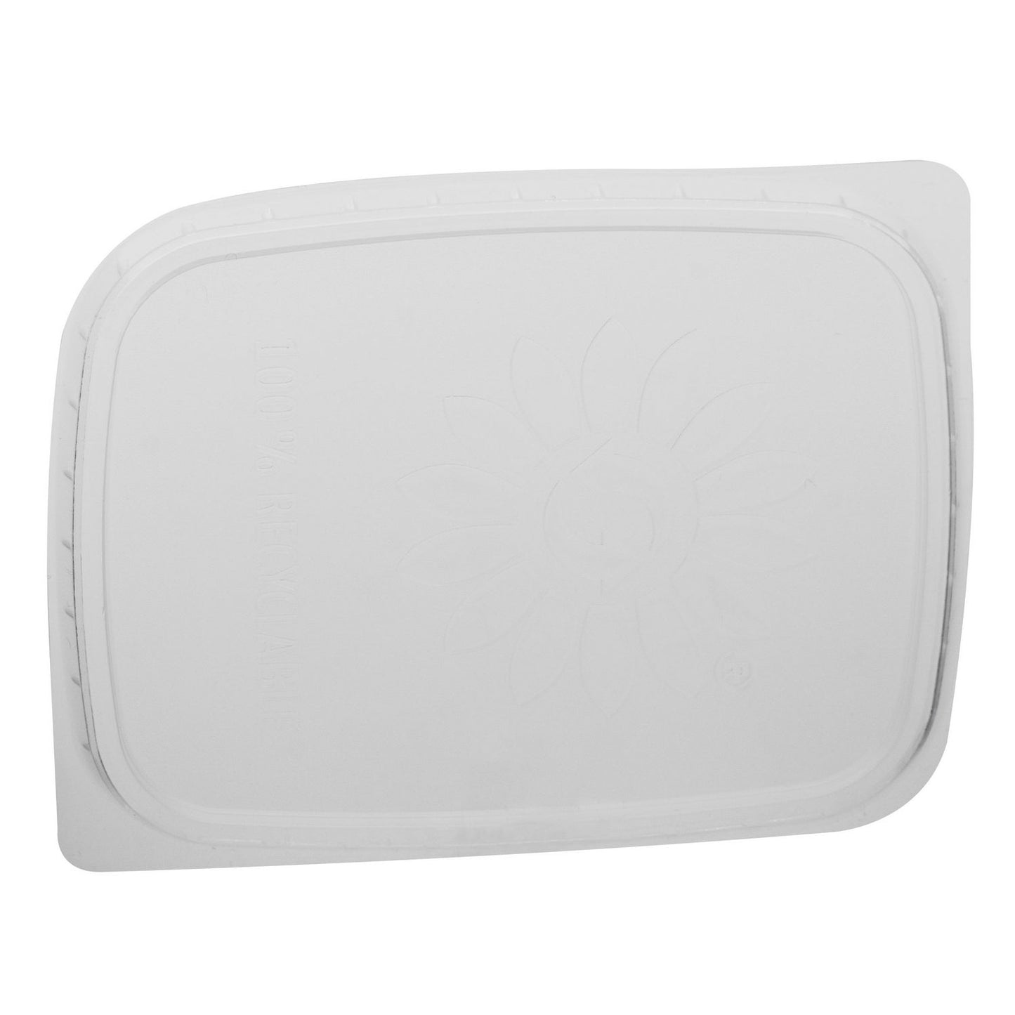 Plastlåg Rektangulær 108 x 81 mm PP til salatbæger pp,10 pk x 100 stk/krt