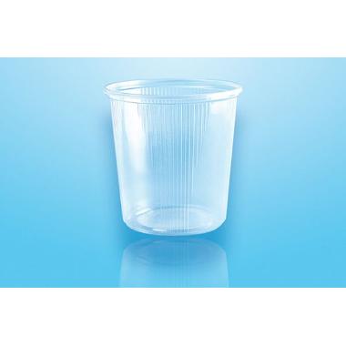 Salatbæger 500 ml Ø101x103 mm Rund PP Klar,100 stk/pk