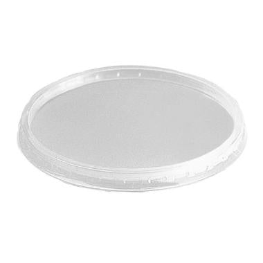 Plastlåg Ø101 mm Rund PP Klar til Salatbæger 36109/110/111/112,100 stk/pk