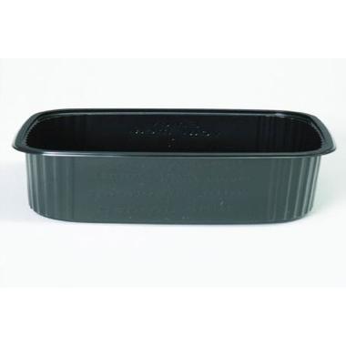 Salatbæger 125 gr 108x82x28 mm Rektangulær PS Sort,10 pk x 100 stk/krt