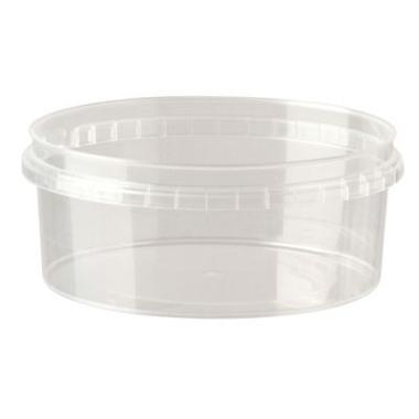 Plastbæger Handy-safe 390 ml Ø122xH50 mm Rund PP Klar,200 stk/ps