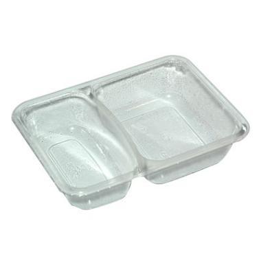 Bakke 2-rum K-2171-2B 215/315 ml 171x127x38 mm APET Klar,816 stk/krt