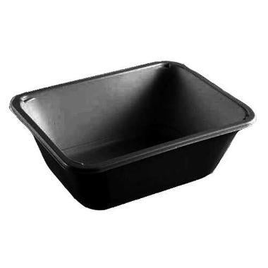 Bakke 1-rum 2227-1F 1660ml L227xB178xH60mm CPET Sort,336 stk/krt