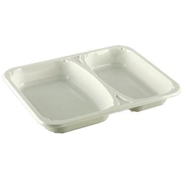 Bakke 2-rum 2227-2L 227x178x30 mm CPET Hvid,348 stk/krt