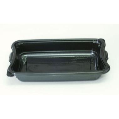 Bakke 1-rum GASTRO 3265-1A 265x162x45 mm CPET Sort,348 stk/krt