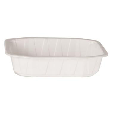 Bakke 1-rum HMR 1000 ml 215x148x50 mm PP Hvid,350 stk/krt