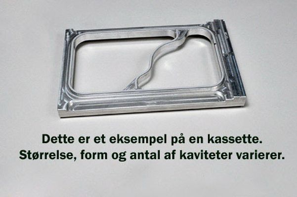 Kassette til 1/4 GN 2-rum 2 kav Bakke 38330 passer til Combi Gl,1 stk/krt