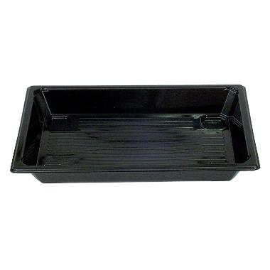 Sushibakke 215x147x25 mm RPET Sort,300 stk/krt