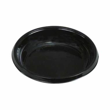 Smagsprøvebakke Sojaskål Ø78 mm Rund RPET Sort,200 stk/pk