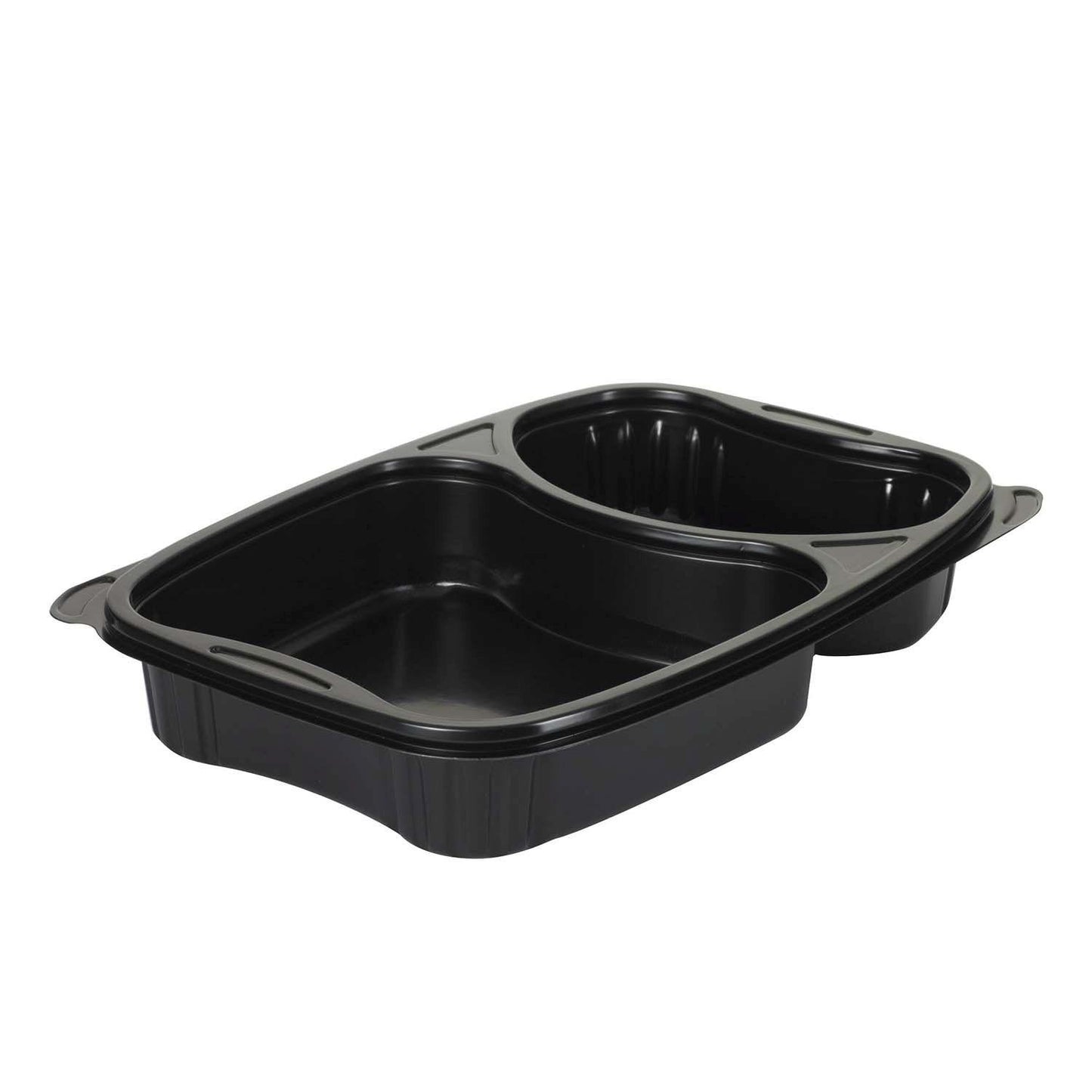 Bakke Bistro 2-rum 580/330 ml 254x174x42 mm PP Sort,6 ps x 50 stk/krt