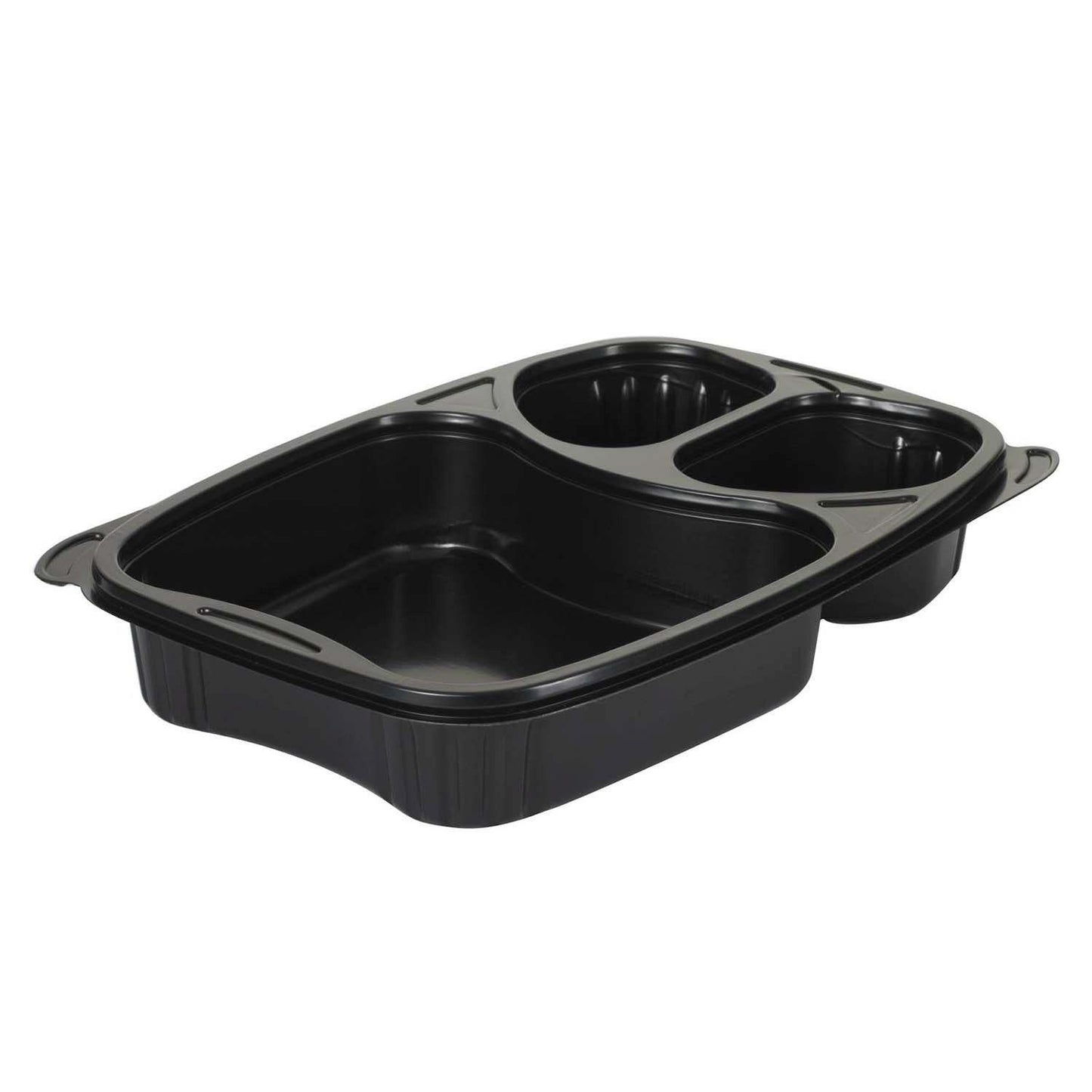 Bakke Bistro 3-rum 254x174x42 mm PP Sort,6 ps x 50 stk/krt