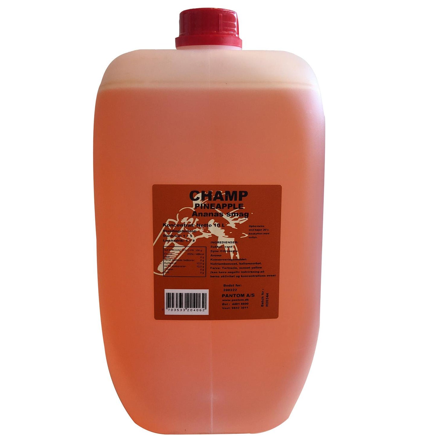 Saft Champ Ananas smag 10ltr Ø53mm,10 ltr/dnk