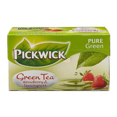 Te Grøn Pickwick Strawberry Lemongrass 20 breve Jordbær/Citrongræs,20 stk/pk