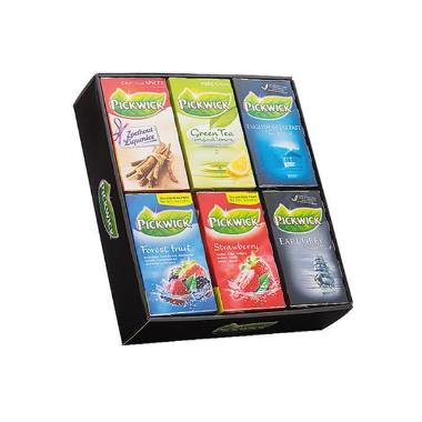 Te Mix Pickwick Top 6 varianter 6x20 breve Frugt og Sort te,6 pk x 20 brv/krt