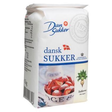 Sukker Stødt Melis 1 kg,1 kg/ps