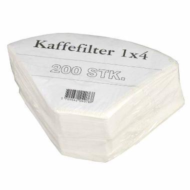 Filterpose 1x4 hvid,200 stk/pk