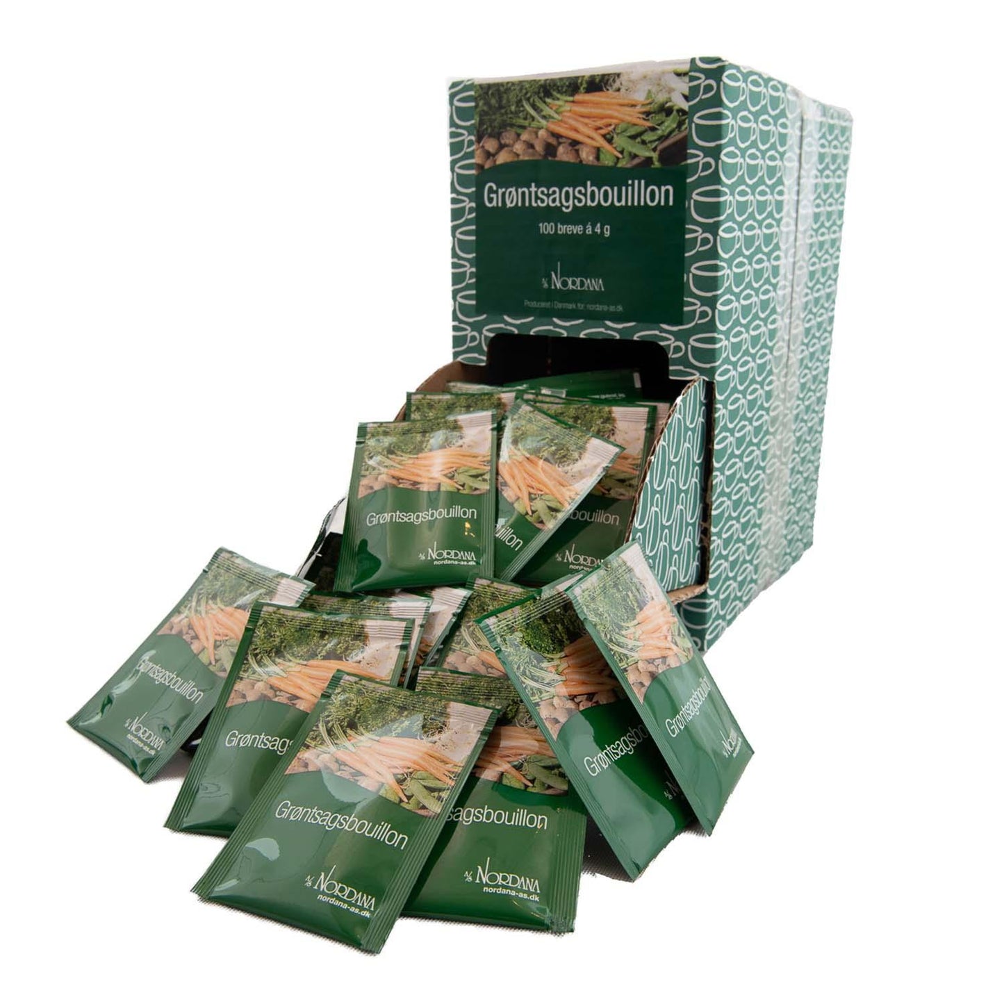 Grønsagsbouillon 4 gr Brev i Dispenserkarton,100 stk/krt