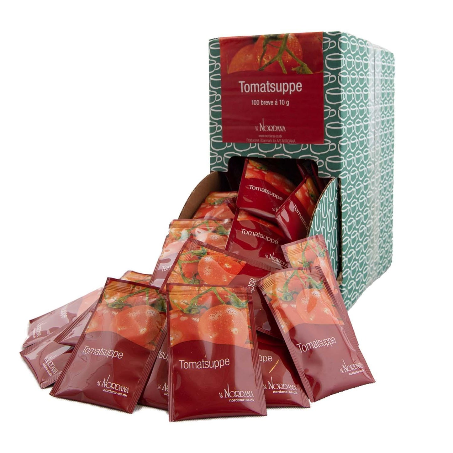 Tomatsuppe 10 gr Brev i Dispenserkarton,100 stk/krt