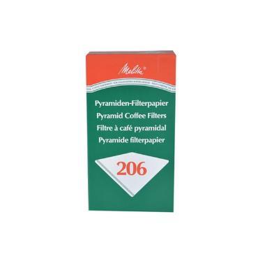 Pyramidefilter nr. 206 hvid,200 stk/krt