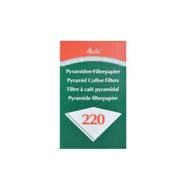 Pyramidefilter nr. 220 hvid,100 stk/pk