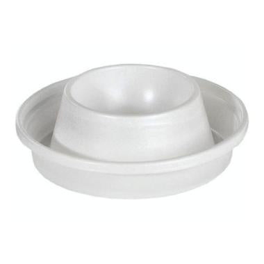 Æggebæger Ø80 mm med Opsamlingskant PS Hvid,100 stk/ps