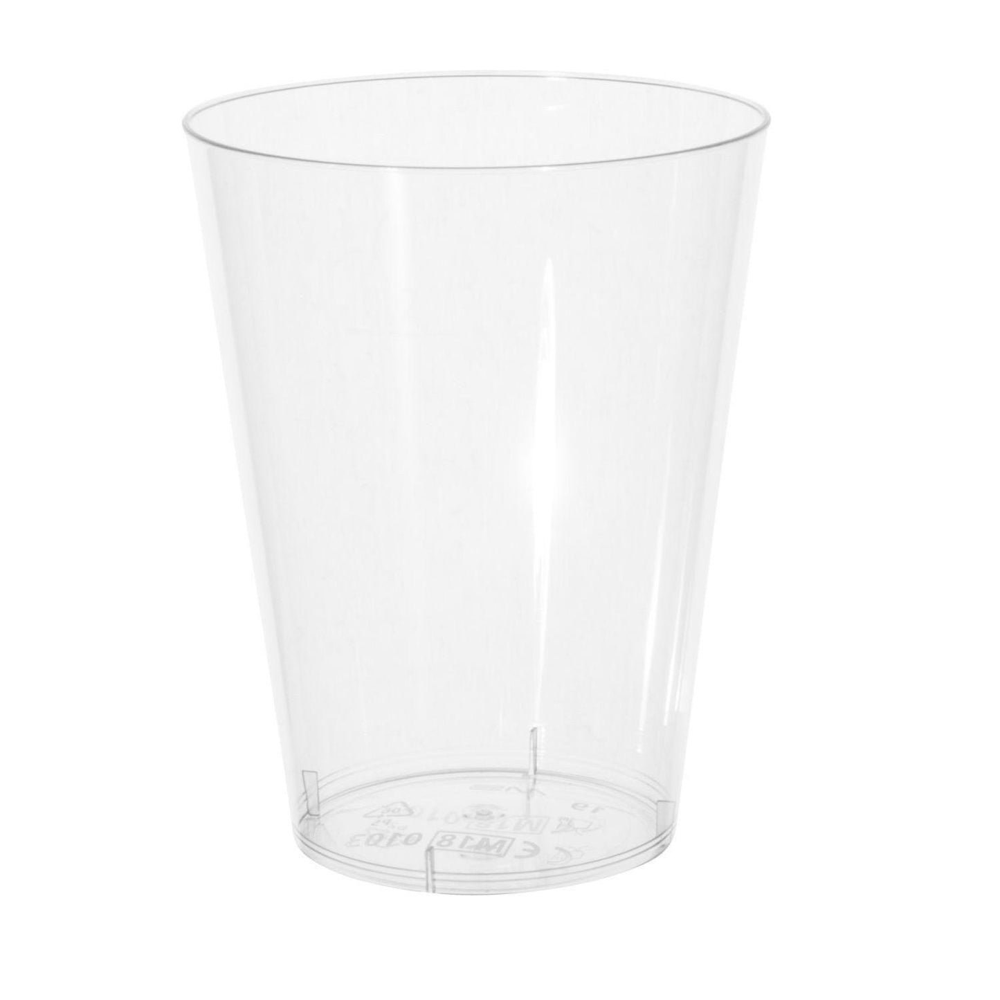 Plastglas 20 cl 96 mm PS Klar,50 stk/pk