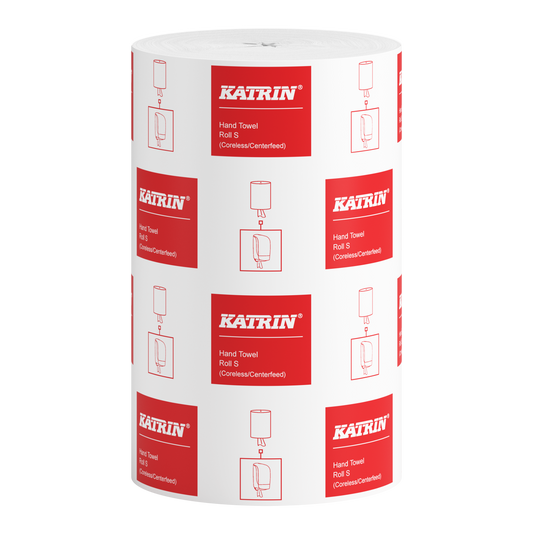 Håndklæderulle Katrin S – 1-lag, 205 mm x 116 m, uden hylse, uperforeret, 12 rl./krt.