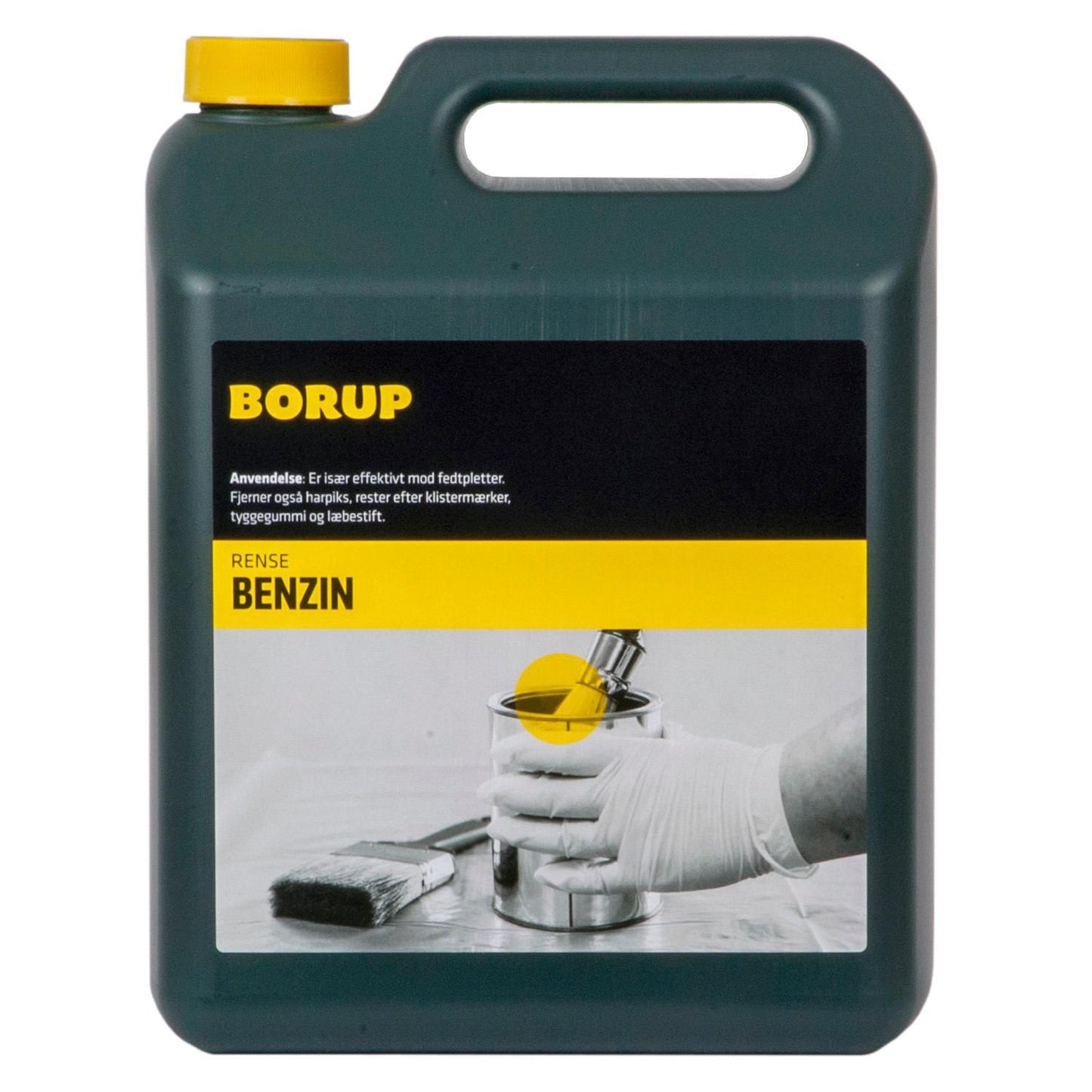Rensebenzin Borup 5ltr opløsningsmiddel til pletter på tekstiler og overflader,5 ltr/dnk