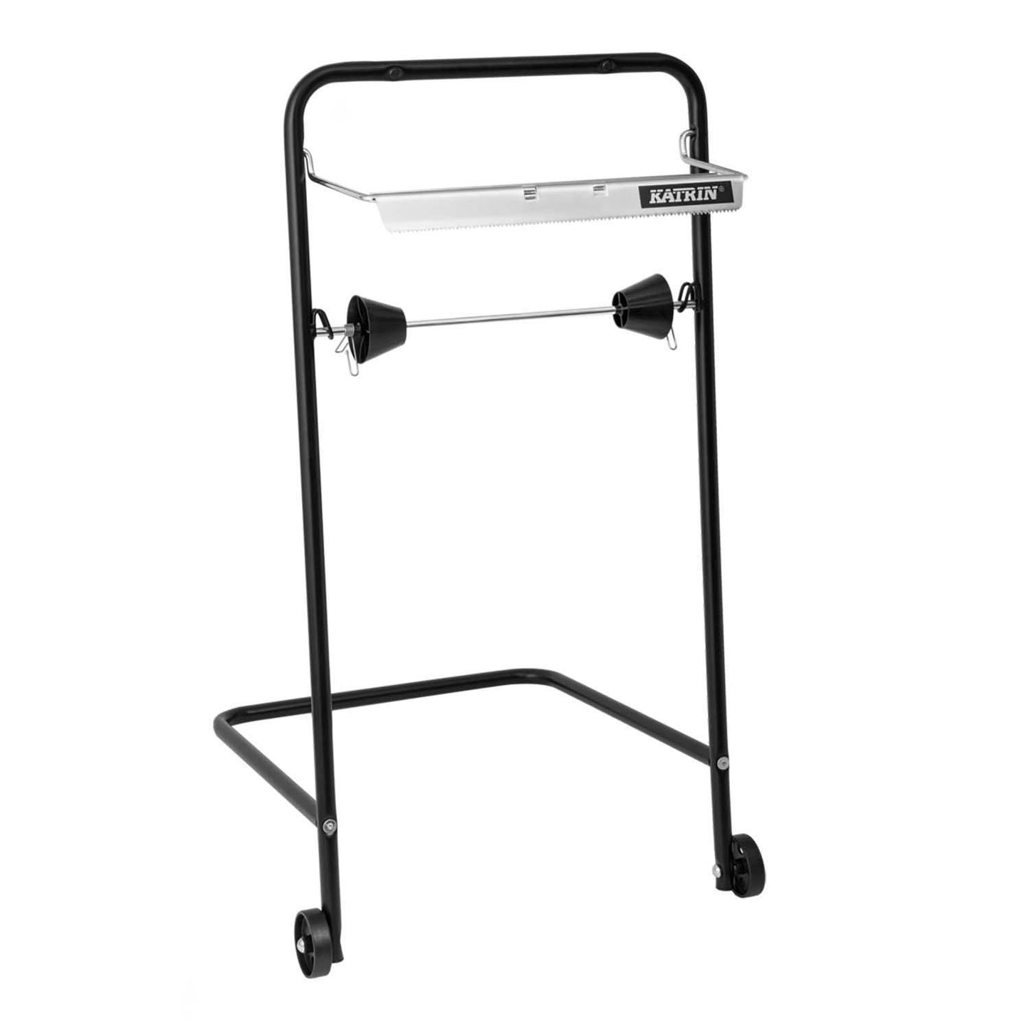 Dispenser Aftørringsrulle Katrin Black Line Gulvstativ rulle op til 40 cm,1 stk
