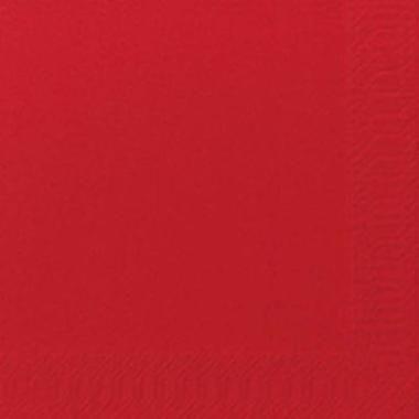 Kaffeserviet, 1/4 Fold, 3-lags, 24x24, Duni, Rød, ( 250 stk )