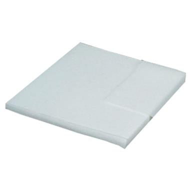 Vaskeklud engangs L200xB200xH2.5mm skum hvid,100 stk/pk