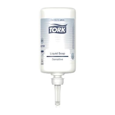 Sæbe Flydende Tork Sensitiv Premium uden Farve/Parfume S1 1ltr,1 ltr/fl