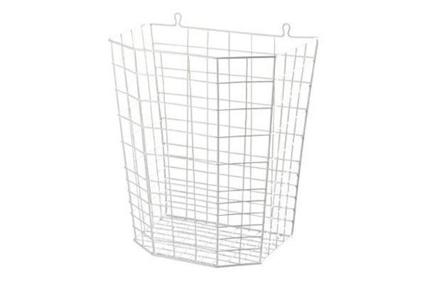 Affaldskurv 20 ltr Trådkurv Hvid,1 stk