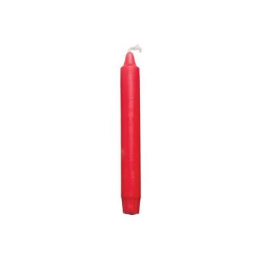 Kronelys Ø23x200 mm Brændetid 8 timer Overdryppede Stearin Rød,30 stk/pk