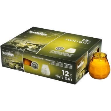 Lysbowle Twilight Brændetid 70 timer Gylden,stk