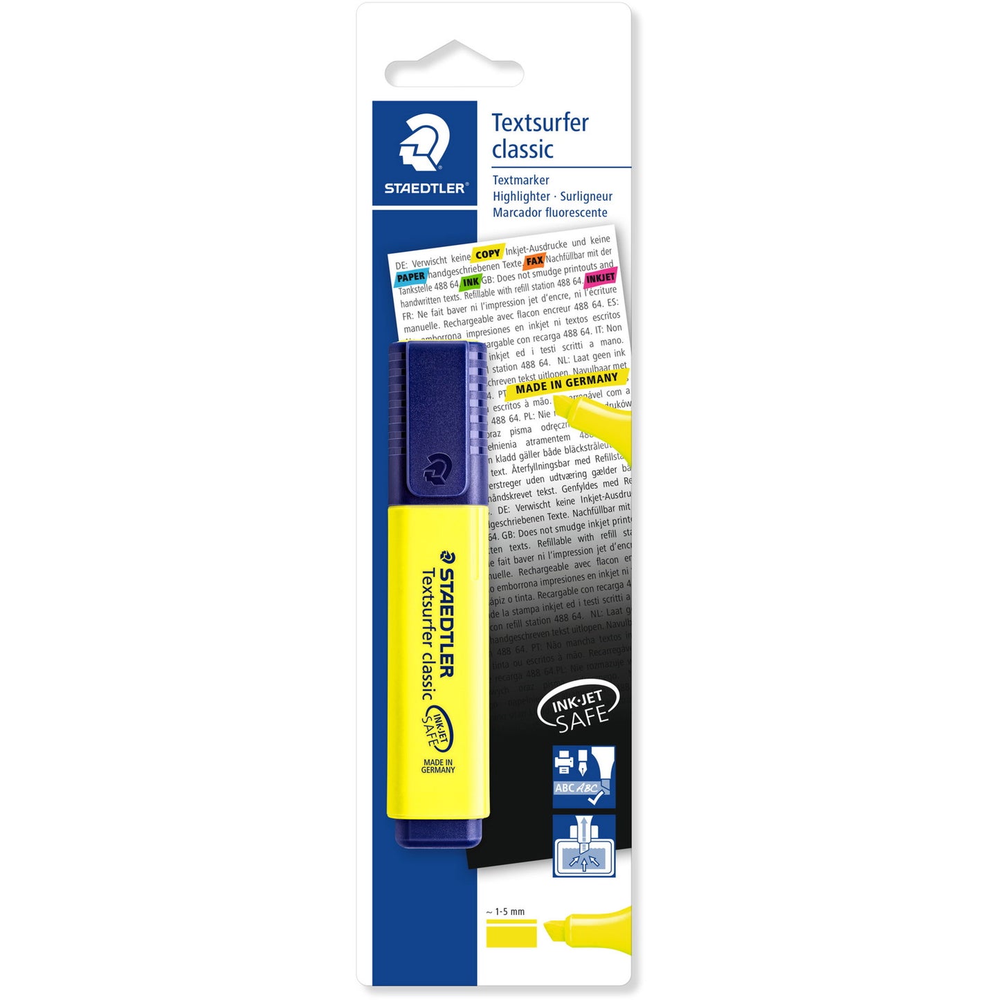 Staedtler Textsurfer classic 364 tekstmarker 1-5mm gul