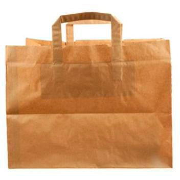 Bærepose papir 21L 80g brun 175stk