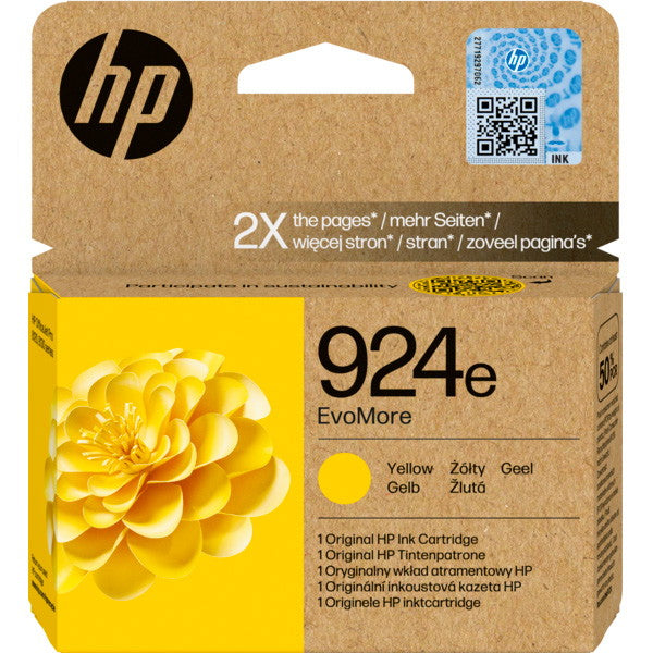 HP 924e blækpatron gul 800ark