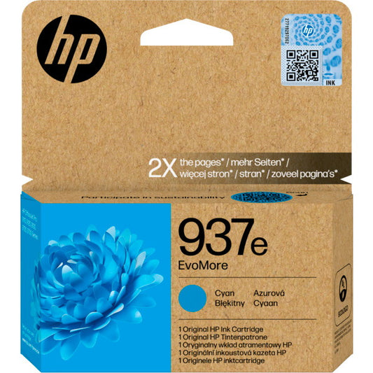 HP 937e blækpatron cyan 1650ark
