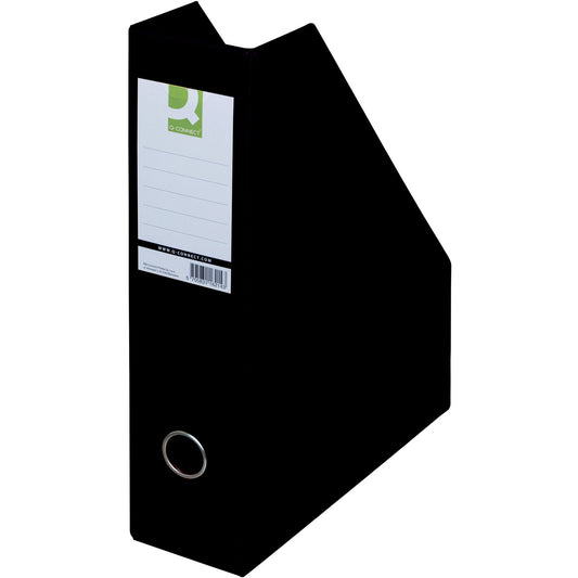 Q-connect tidsskriftsamler A4 sort