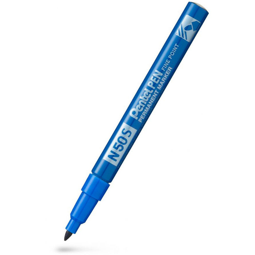 Pentel N50S permanent marker 1mm blå