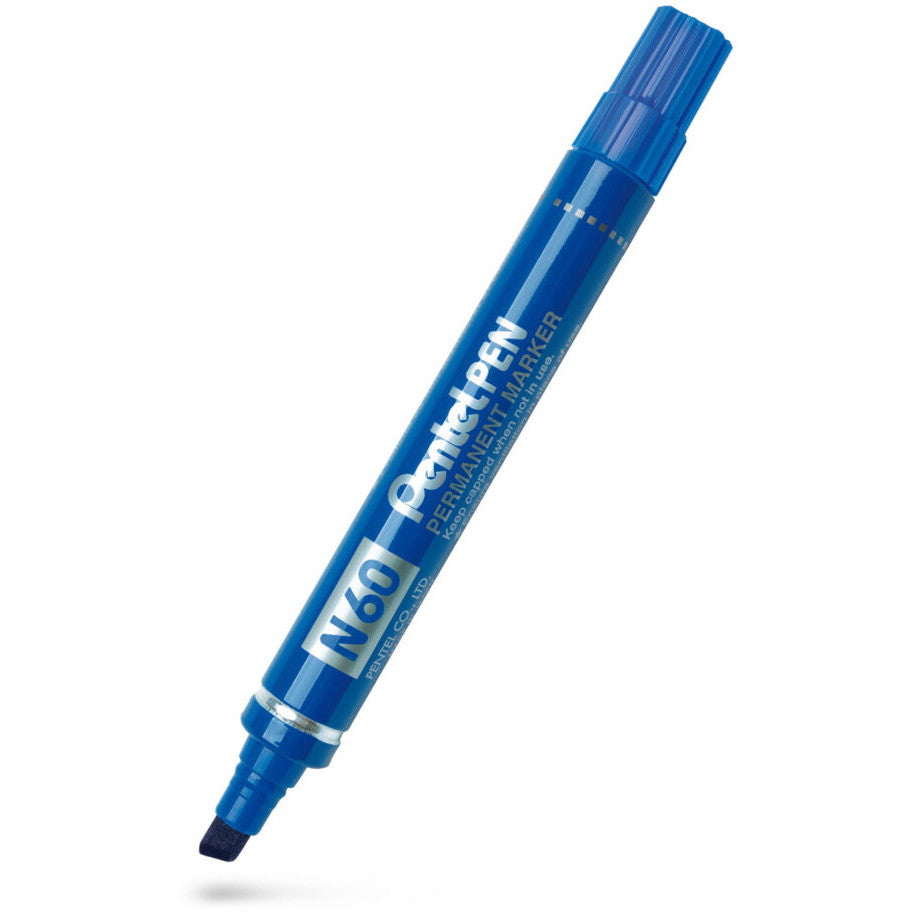 Pentel N60 permanent marker 2-3mm blå