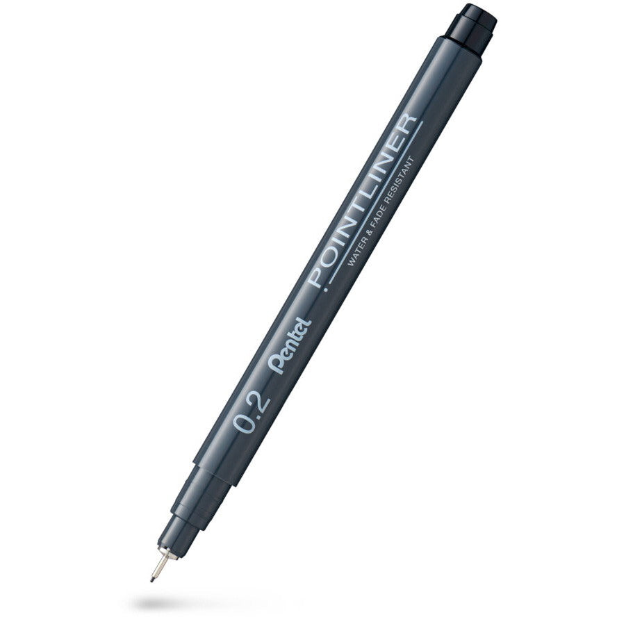Pentel S20P fineliner 0,2mm sort